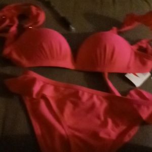 Hot pink bikini